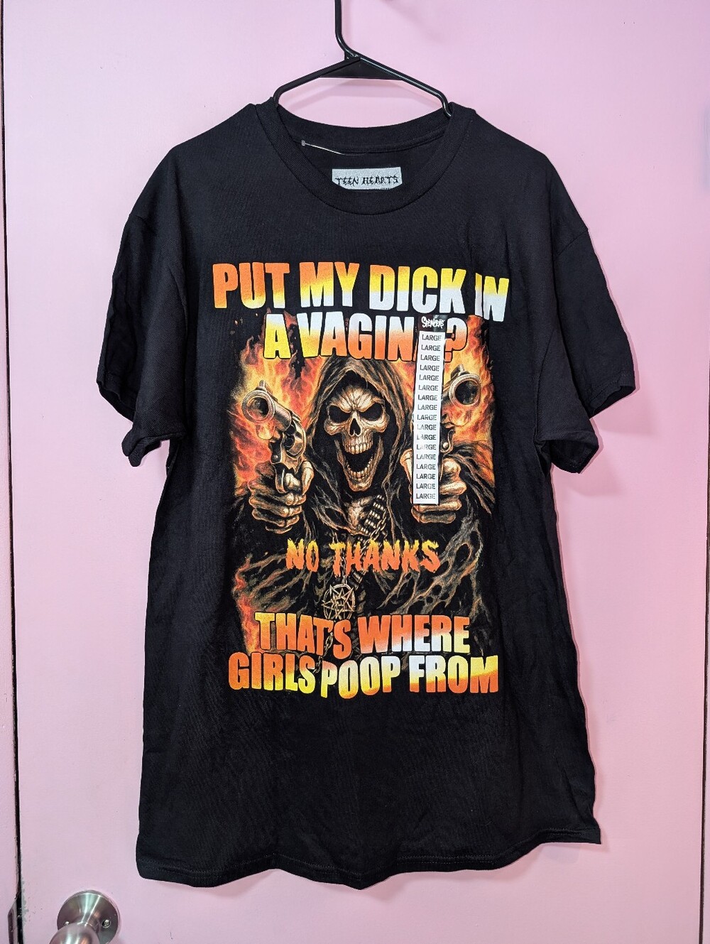 Spencer's Offensive Skeleton T-Shirt